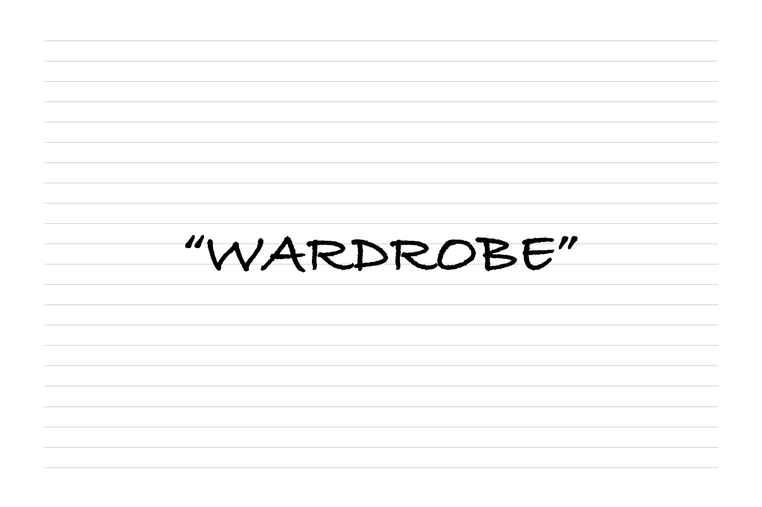 「WARDROBE」